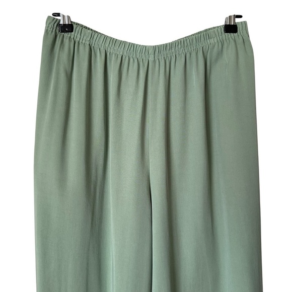 CUT LOOSE Pistachio Green Tencel 2 Piece Pants & Top Set Lightweight Lounge L - Picture 6 of 14